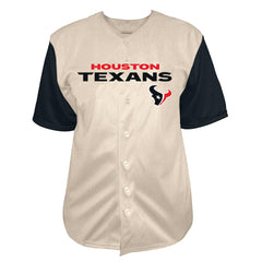C.J. Stroud Houston Texans Big & Tall Baseball Button-Up Shirt Cream | Fanatics