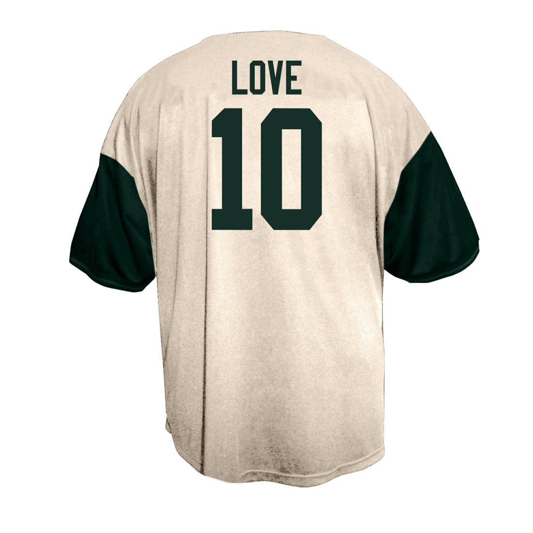 Jordan Love Green Bay Packers Big & Tall Baseball Button-Up Shirt Cream | Fanatics