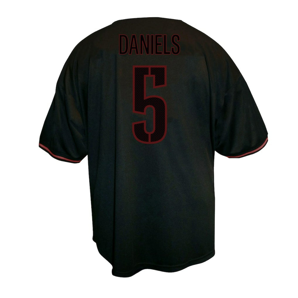 Jayden Daniels Washington Commanders Big & Tall Baseball Button-Up Shirt Black | Fanatics