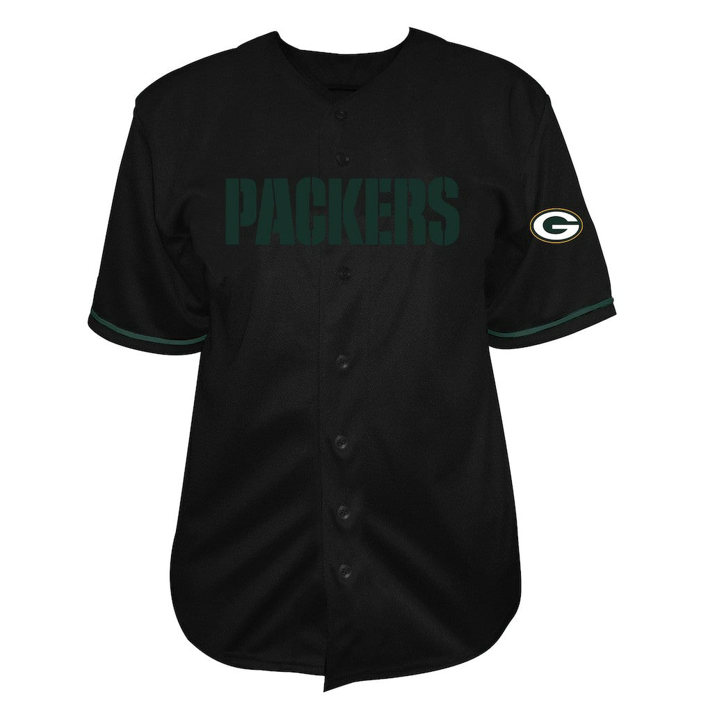 Jordan Love Green Bay Packers Big & Tall Baseball Button-Up Shirt Black | Fanatics