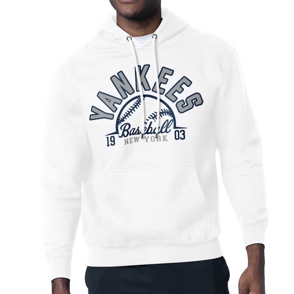 New York Yankees Starter Half Ball Team Graphic Pullover Hoodie - MLB