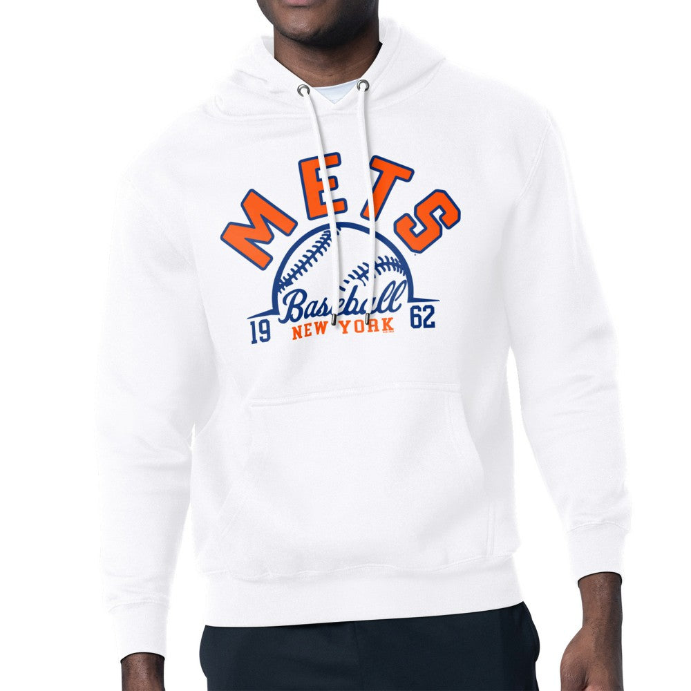 New York Mets Starter Half Ball Team Graphic Pullover Hoodie - MLB