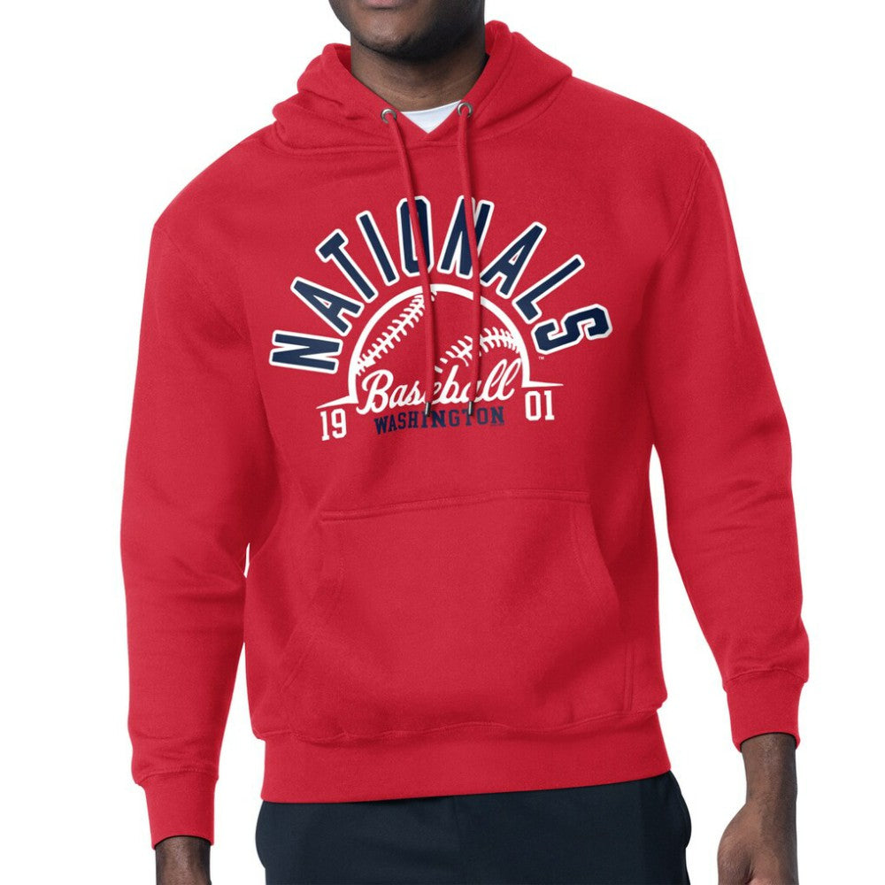 Washington Nationals Starter Half Ball Team Graphic Pullover Hoodie - MLB