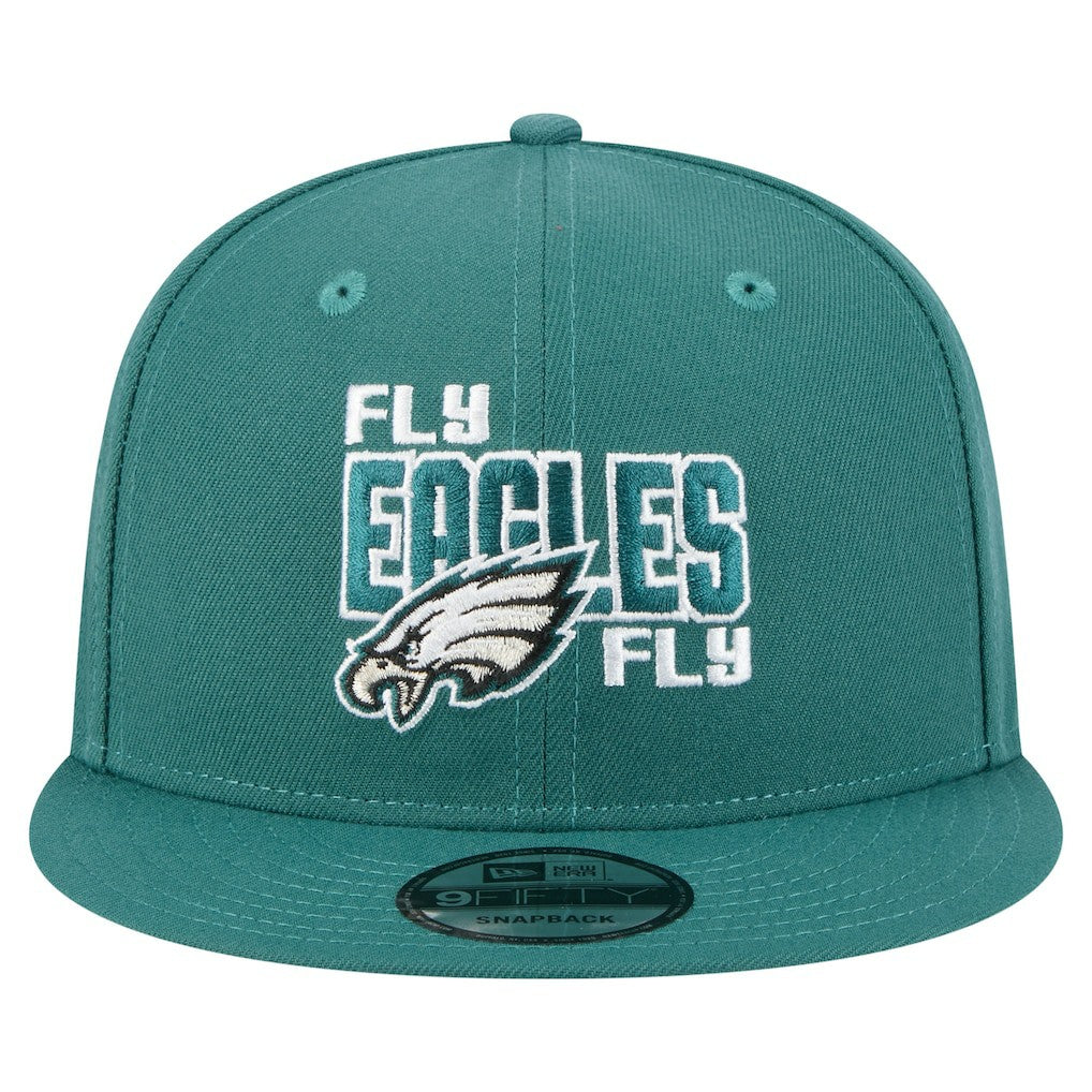 Philadelphia Eagles New Era Super Bowl LIX Champions Side Patch 9FIFTY Snapback Hat Midnight Green | NFL