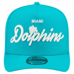Miami Dolphins New Era Local Play A-Frame 9FIFTY Snapback Hat Aqua | NFL