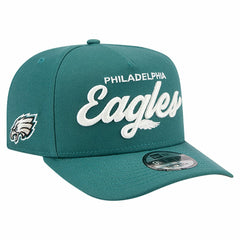Philadelphia Eagles New Era Local Play A-Frame 9FIFTY Snapback Hat Midnight Green | NFL