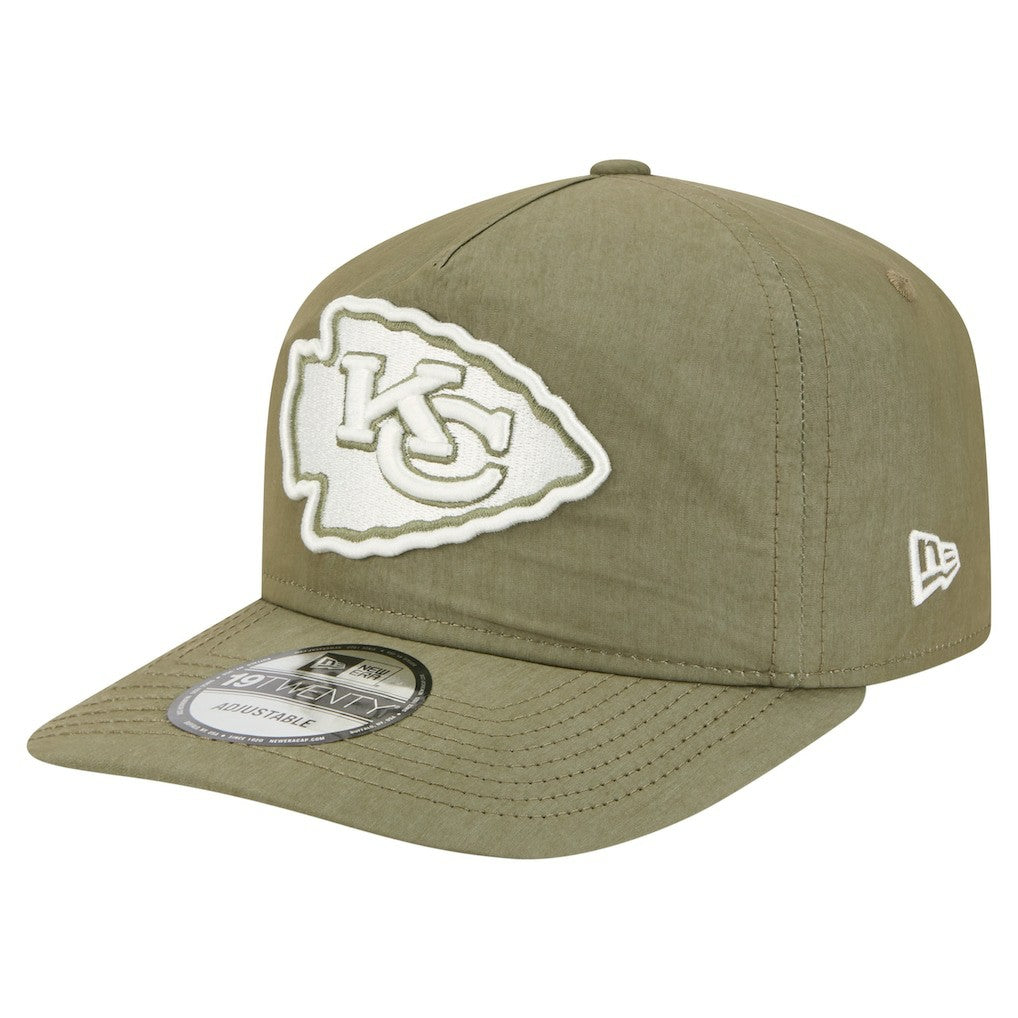 Kansas City Chiefs New Era Nylon 19TWENTY Adjustable Hat Olive | NFL