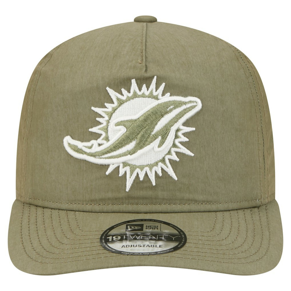 Miami Dolphins New Era Nylon 19TWENTY Adjustable Hat Olive | NFL