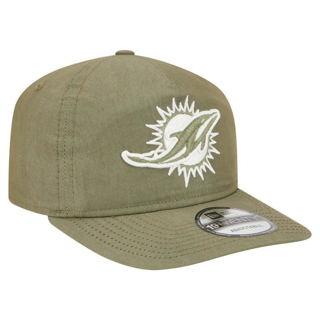 Miami Dolphins New Era Nylon 19TWENTY Adjustable Hat Olive | NFL
