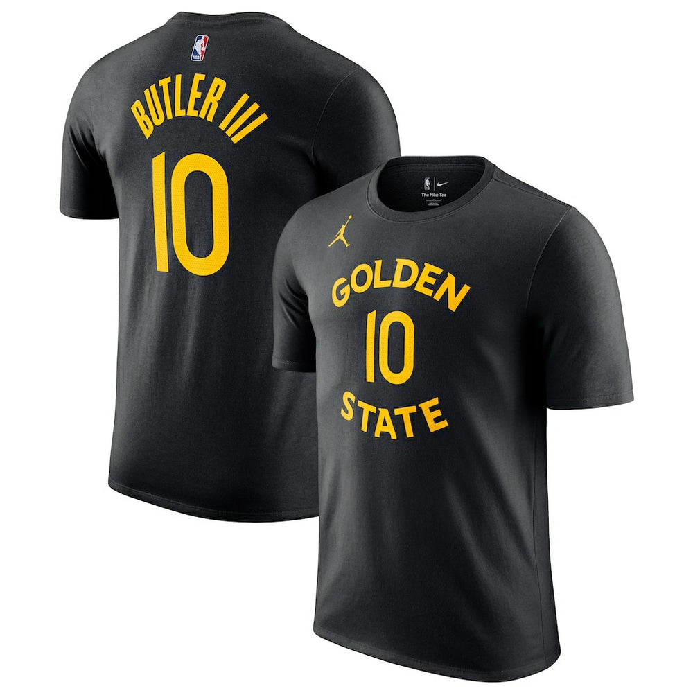 Jimmy Butler III Golden State Warriors Jordan Brand Statement Edition Name & Number T-Shirt Black - NBA