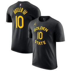 Jimmy Butler III Golden State Warriors Jordan Brand Statement Edition Name & Number T-Shirt Black - NBA