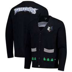 Minnesota Timberwolves The Wild Collective Unisex City Edition Full-Button Cardigan Black - NBA