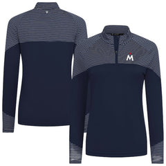 Minnesota Twins Levelwear Women's Classic Stripes Insignia 2.0 Raglan Quarter-Zip Top - MLB