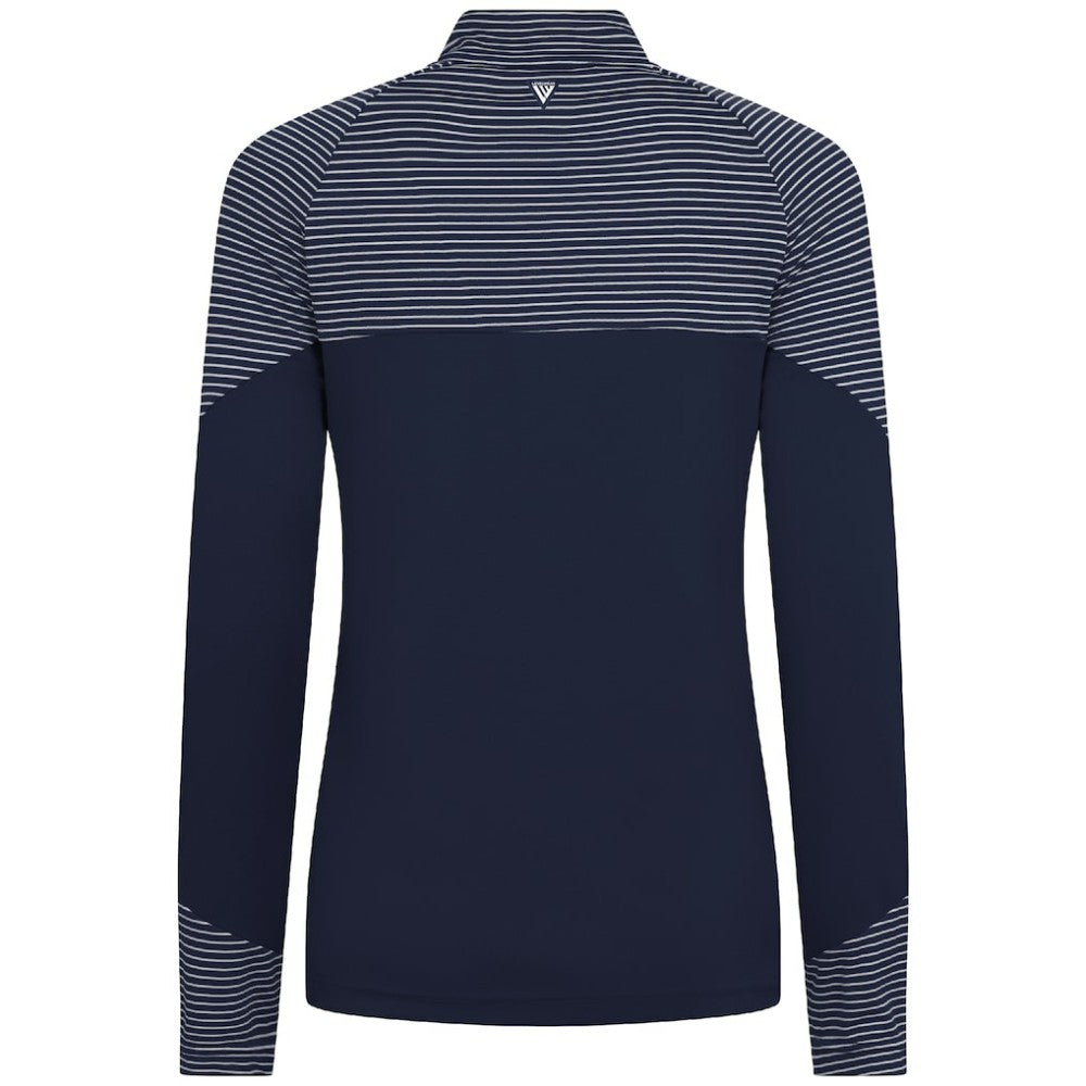 Minnesota Twins Levelwear Women's Classic Stripes Insignia 2.0 Raglan Quarter-Zip Top - MLB