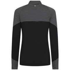 Miami Marlins Levelwear Women's Classic Stripes Insignia 2.0 Raglan Quarter-Zip Top - MLB