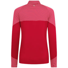 Cincinnati Reds Levelwear Women's Classic Stripes Insignia 2.0 Raglan Quarter-Zip Top - MLB