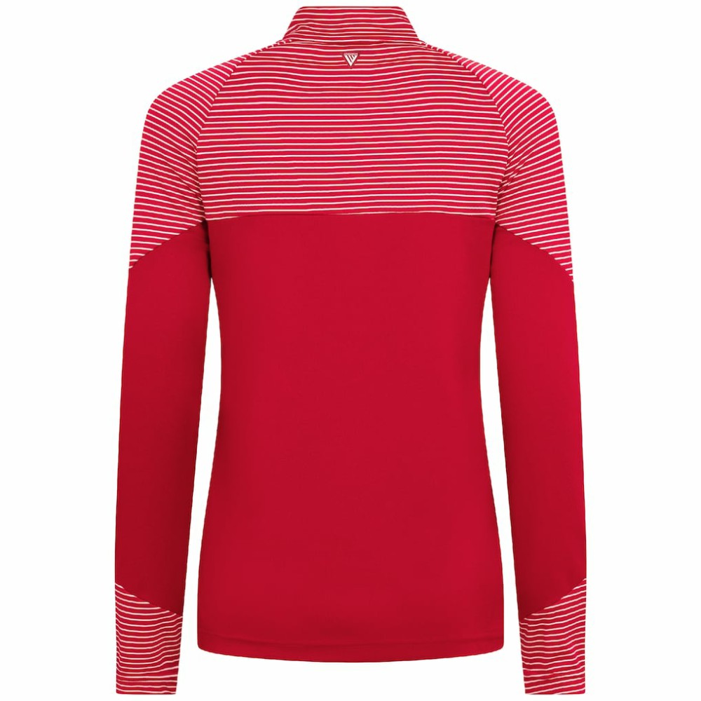 St. Louis Cardinals Levelwear Women's Classic Stripes Insignia 2.0 Raglan Quarter-Zip Top - MLB