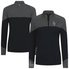 Colorado Rockies Levelwear Women's Classic Stripes Insignia 2.0 Raglan Quarter-Zip Top - MLB