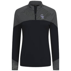Colorado Rockies Levelwear Women's Classic Stripes Insignia 2.0 Raglan Quarter-Zip Top - MLB