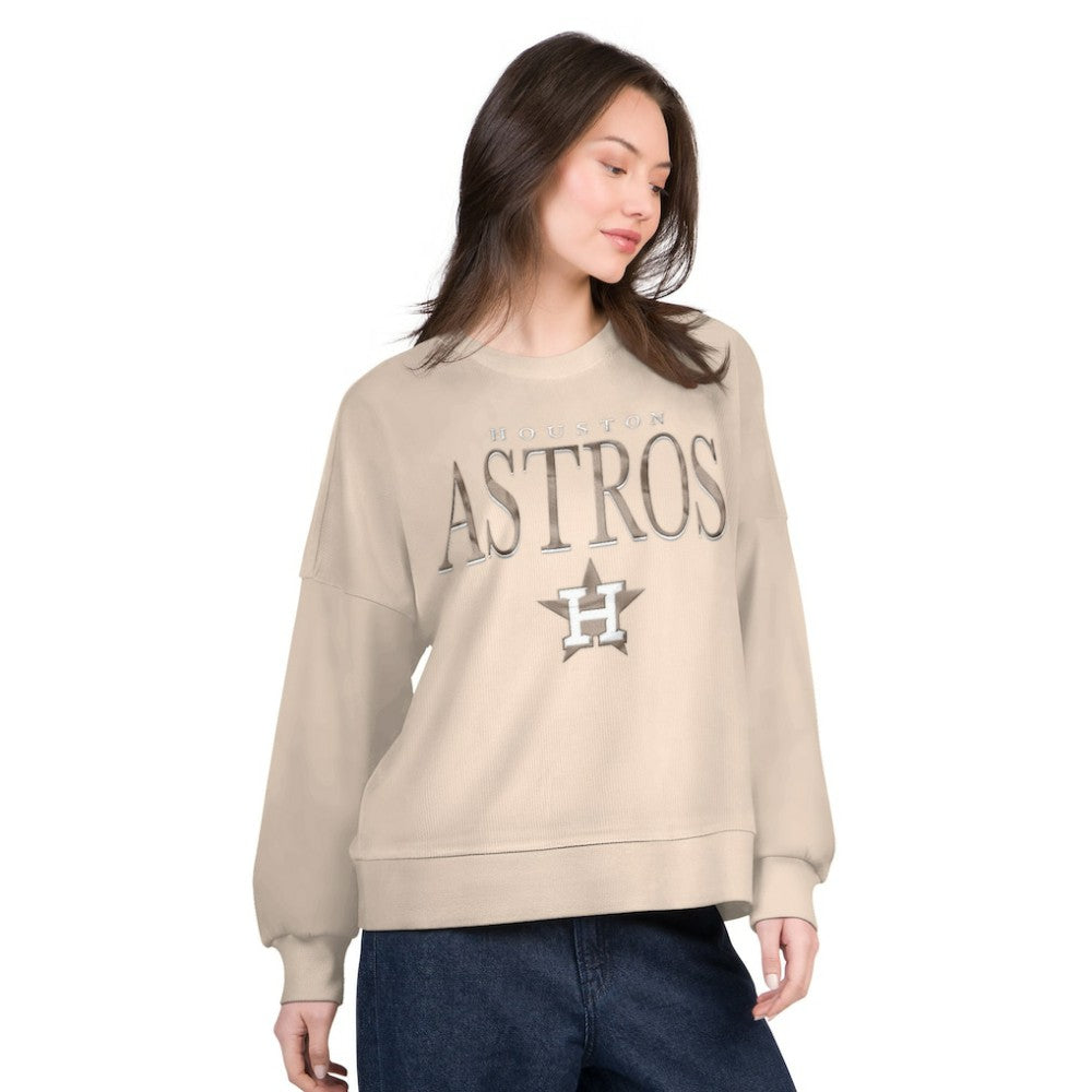 Houston Astros G-III 4Her by Carl Banks Women's Oversized Vet II Sweatshirt - MLB