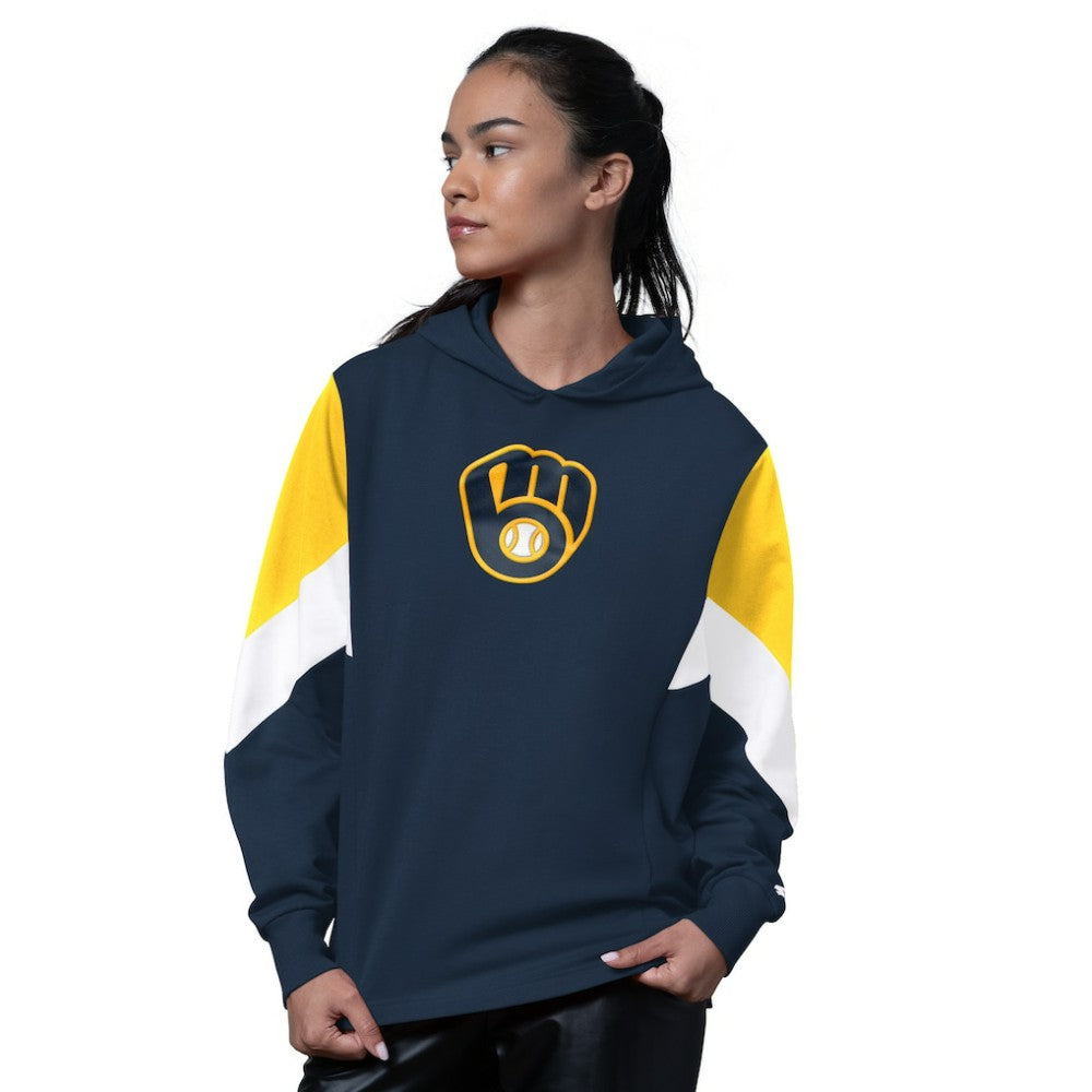 Milwaukee Brewers Starter Women's Scrimmage Pullover Hoodie - MLB