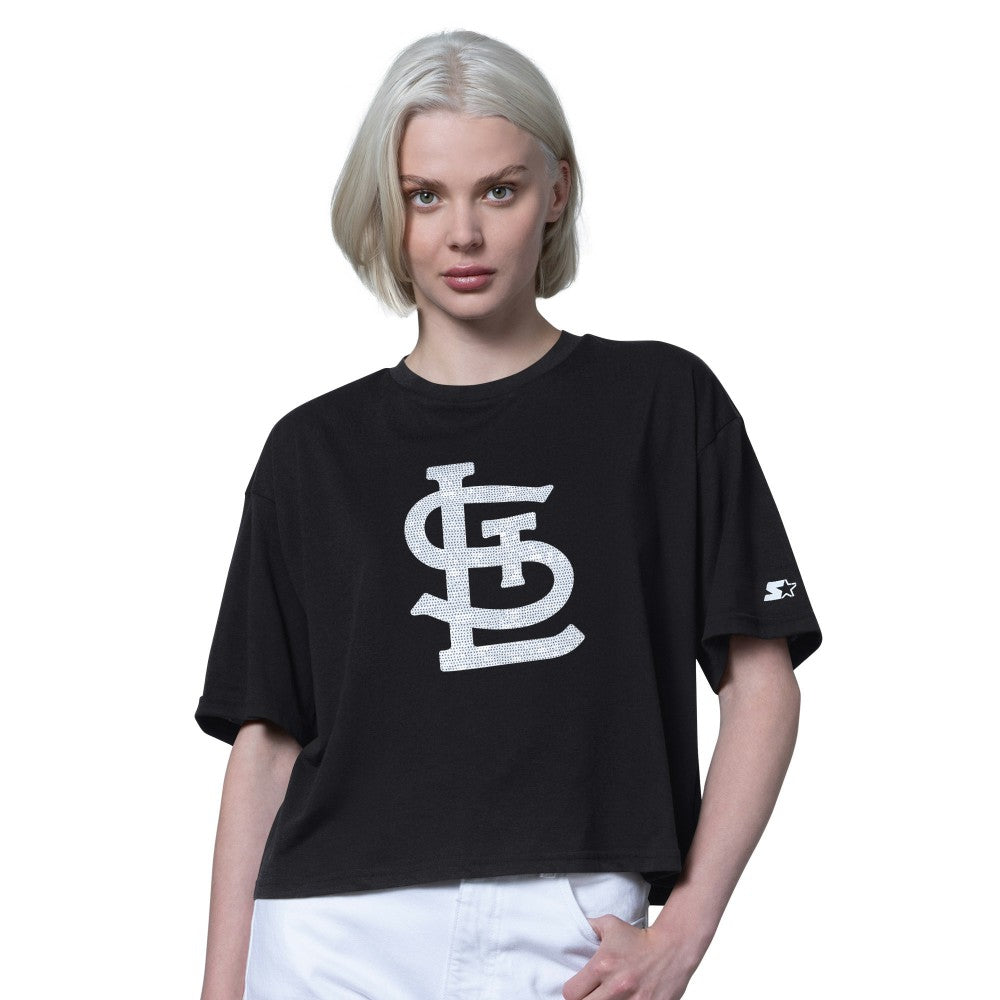 St. Louis Cardinals Starter Women's Holy Grail Boxy Cropped T-Shirt - MLB
