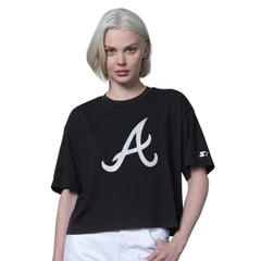 Atlanta Braves Starter Women's Holy Grail Boxy Cropped T-Shirt - MLB