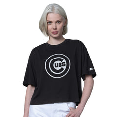 Chicago Cubs Starter Women's Holy Grail Boxy Cropped T-Shirt - MLB