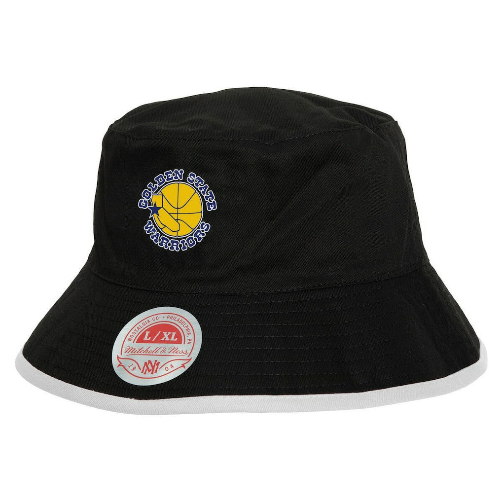 Golden State Warriors Flip It Reversible Bucket Hat Black/Blue - NBA