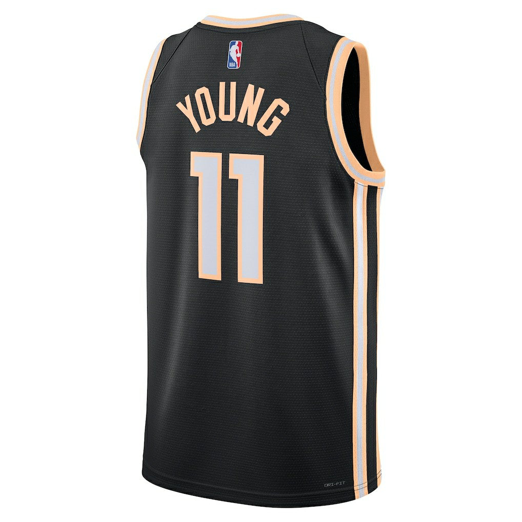 Trae Young Atlanta Hawks Unisex 2025/26 Swingman Jersey Black City Edition - NBA