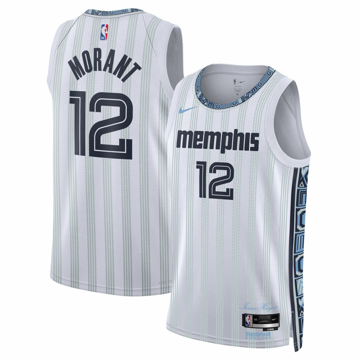 Ja Morant Memphis Grizzlies Unisex 2025/26 Swingman Jersey White City Edition - NBA