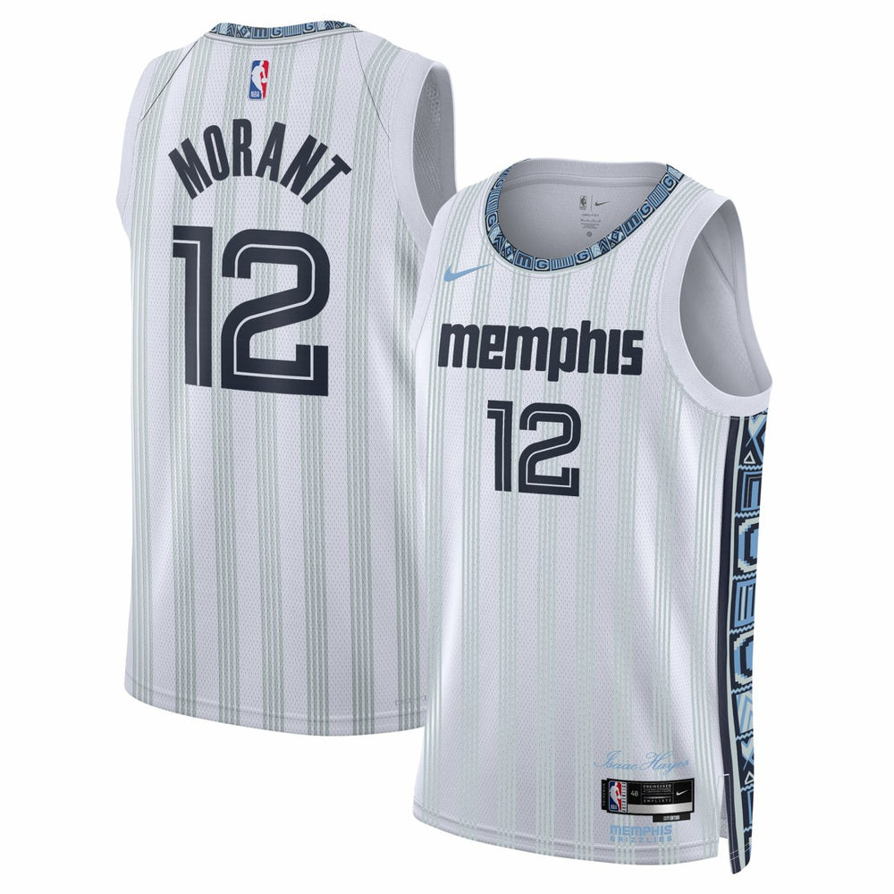 Ja Morant Memphis Grizzlies Unisex 2025/26 Swingman Jersey White City Edition - NBA