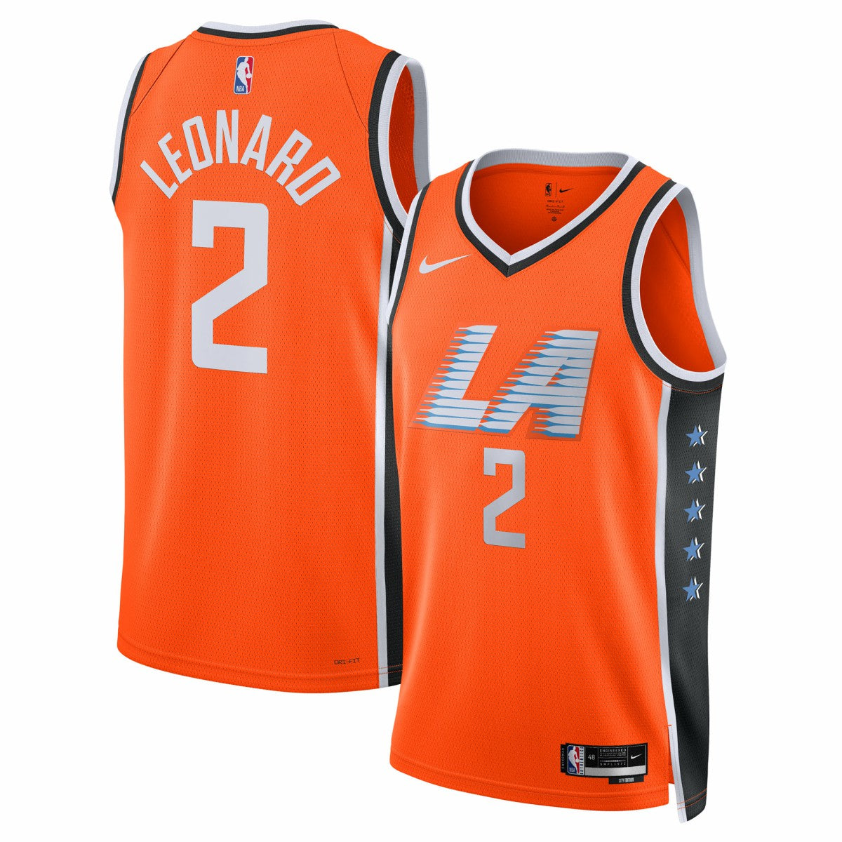 Kawhi Leonard LA Clippers Unisex 2025/26 Swingman Jersey Orange City Edition - NBA