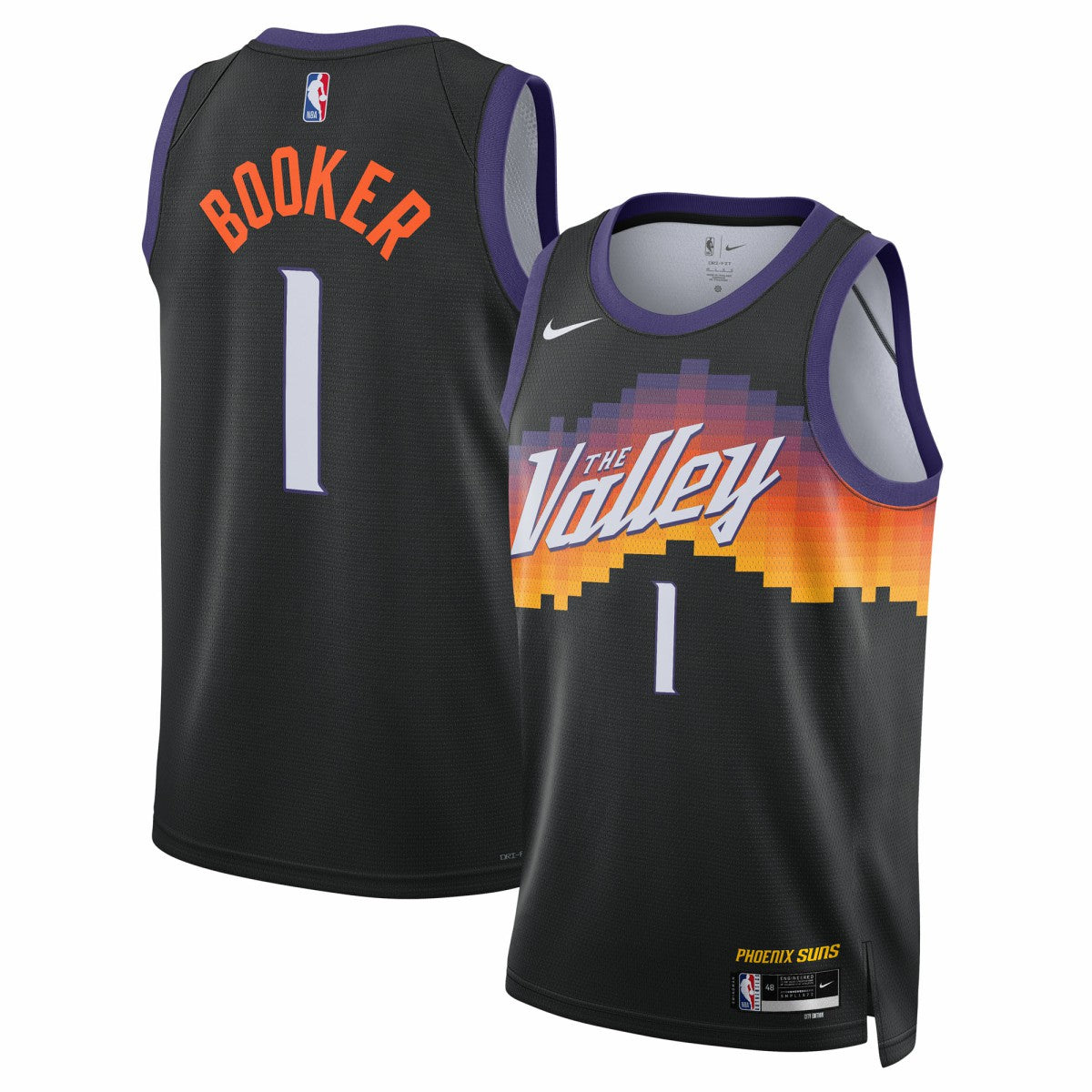 Devin Booker Phoenix Suns Unisex 2025/26 Swingman Jersey Black City Edition - NBA