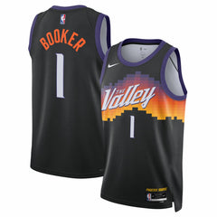 Devin Booker Phoenix Suns Unisex 2025/26 Swingman Jersey Black City Edition - NBA