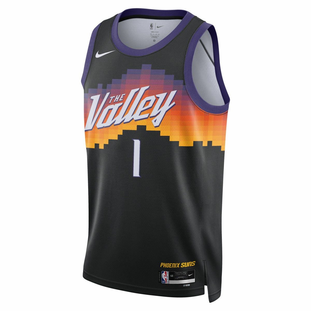 Devin Booker Phoenix Suns Unisex 2025/26 Swingman Jersey Black City Edition - NBA