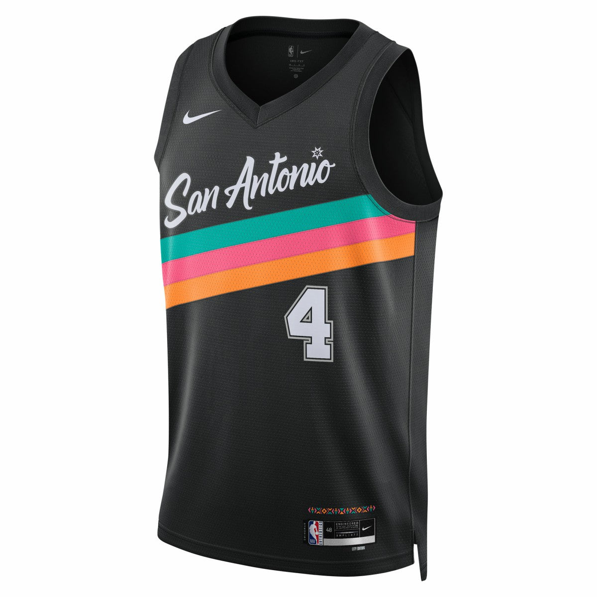 De'Aaron Fox San Antonio Spurs Unisex 2025/26 Swingman Jersey Black City Edition - NBA