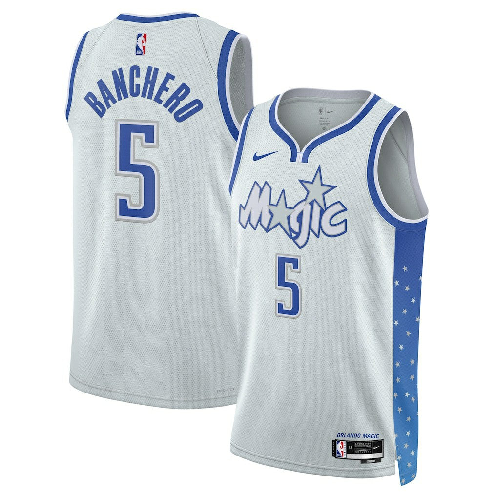 Paolo Banchero Orlando Magic Unisex 2025/26 Swingman Jersey Silver City Edition - NBA