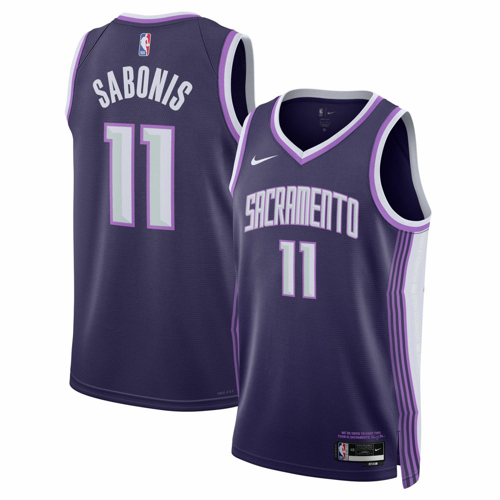 Domantas Sabonis Sacramento Kings Unisex 2025/26 Swingman Jersey Purple City Edition - NBA