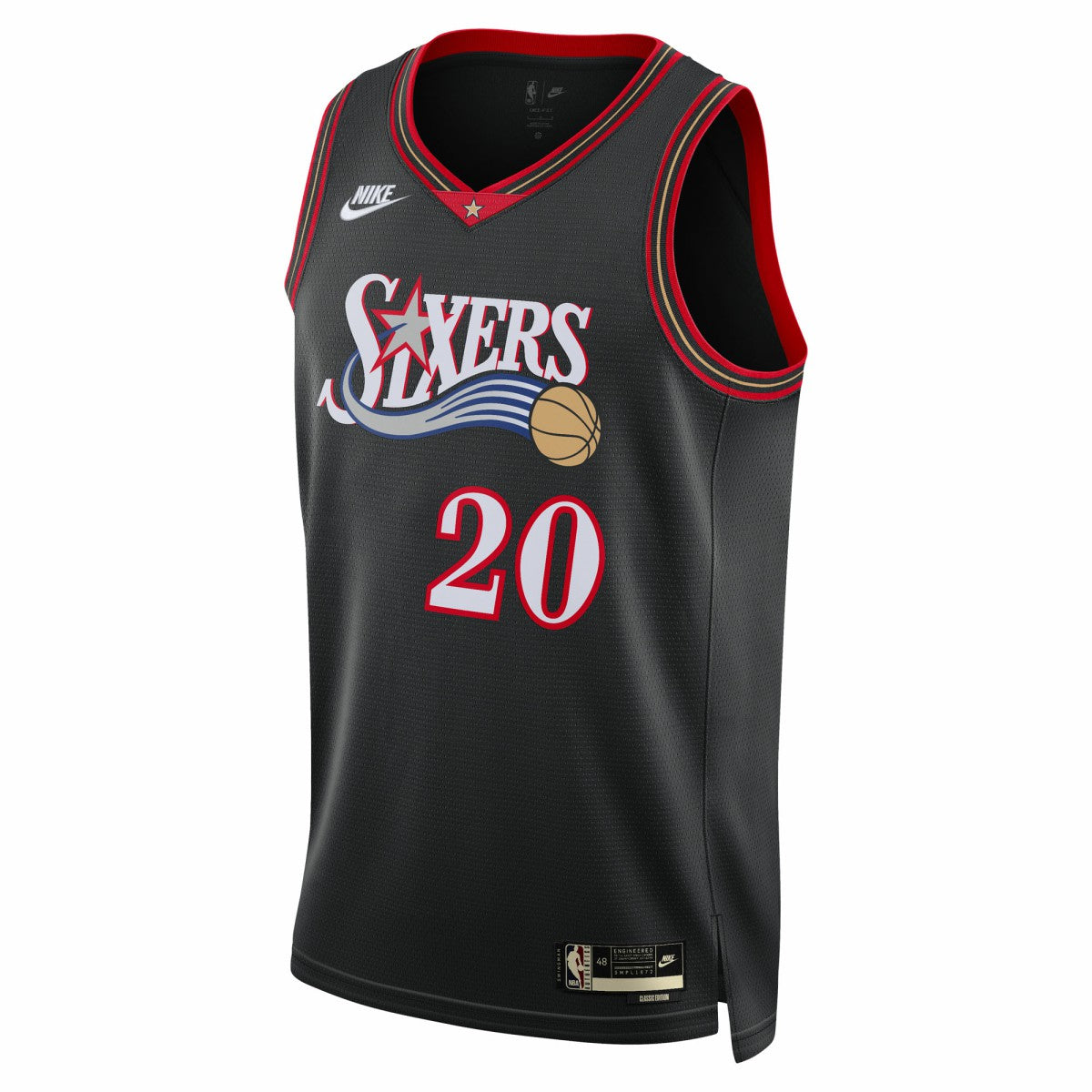 Jared McCain Philadelphia 76ers Unisex Swingman Jersey Classic Edition Black - NBA