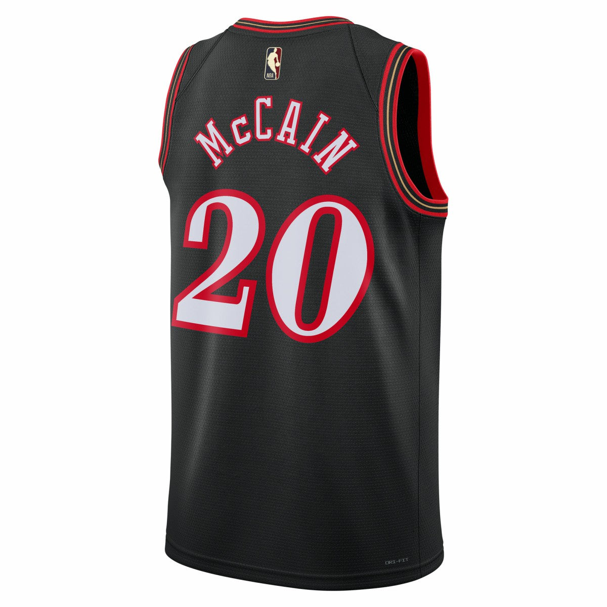Jared McCain Philadelphia 76ers Unisex Swingman Jersey Classic Edition Black - NBA