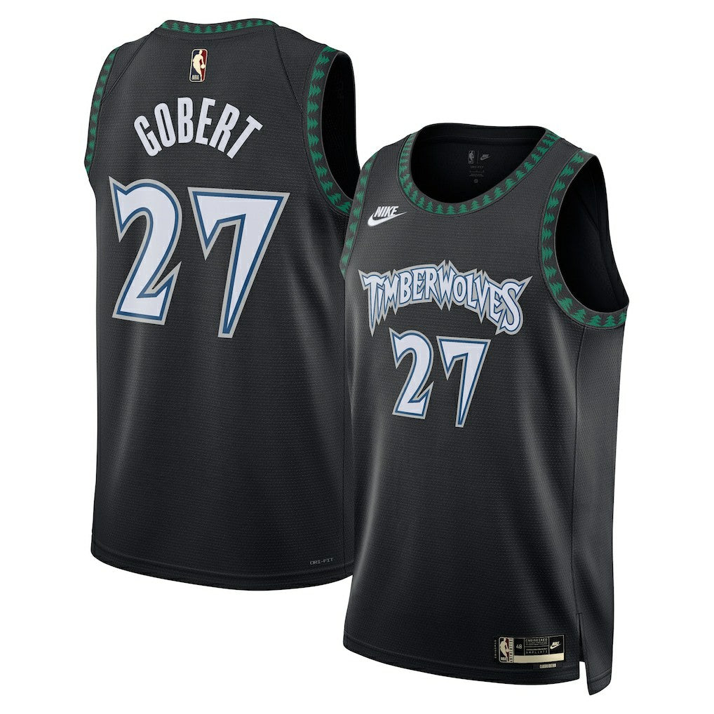 Rudy Gobert Minnesota Timberwolves Unisex Swingman Jersey Classic Edition Black - NBA