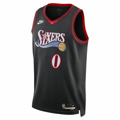 Tyrese Maxey Philadelphia 76ers Unisex Swingman Jersey Classic Edition Black - NBA