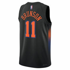 Jalen Brunson New York Knicks Jordan Brand Unisex Swingman Jersey Statement Edition Black - NBA
