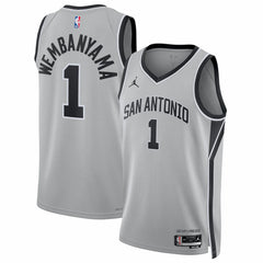 Victor Wembanyama San Antonio Spurs Jordan Brand Unisex Swingman Jersey Statement Edition Silver - NBA