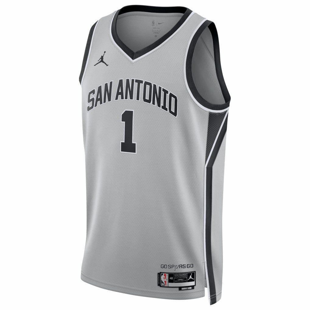 Victor Wembanyama San Antonio Spurs Jordan Brand Unisex Swingman Jersey Statement Edition Silver - NBA
