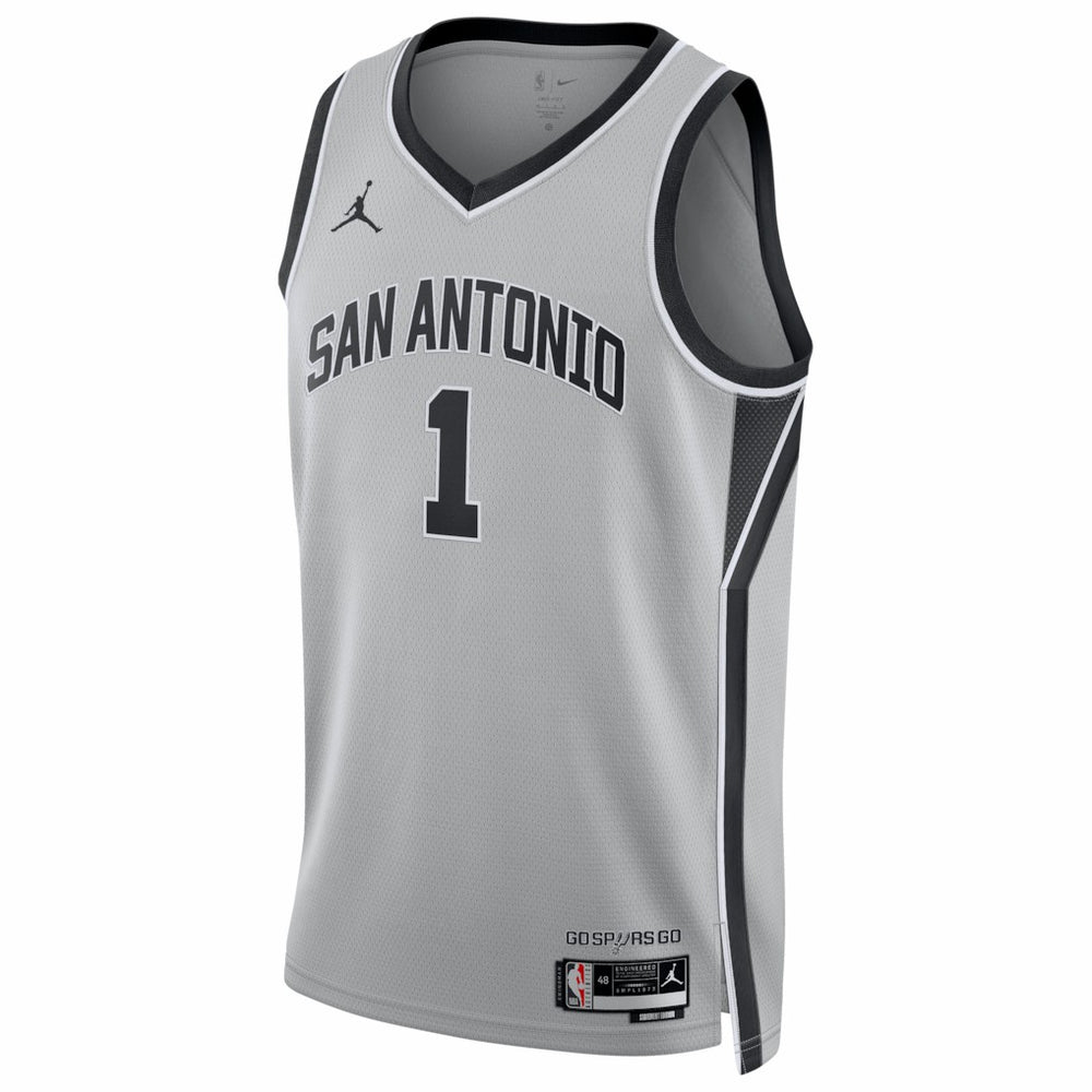 Victor Wembanyama San Antonio Spurs Jordan Brand Unisex Swingman Jersey Statement Edition Silver - NBA