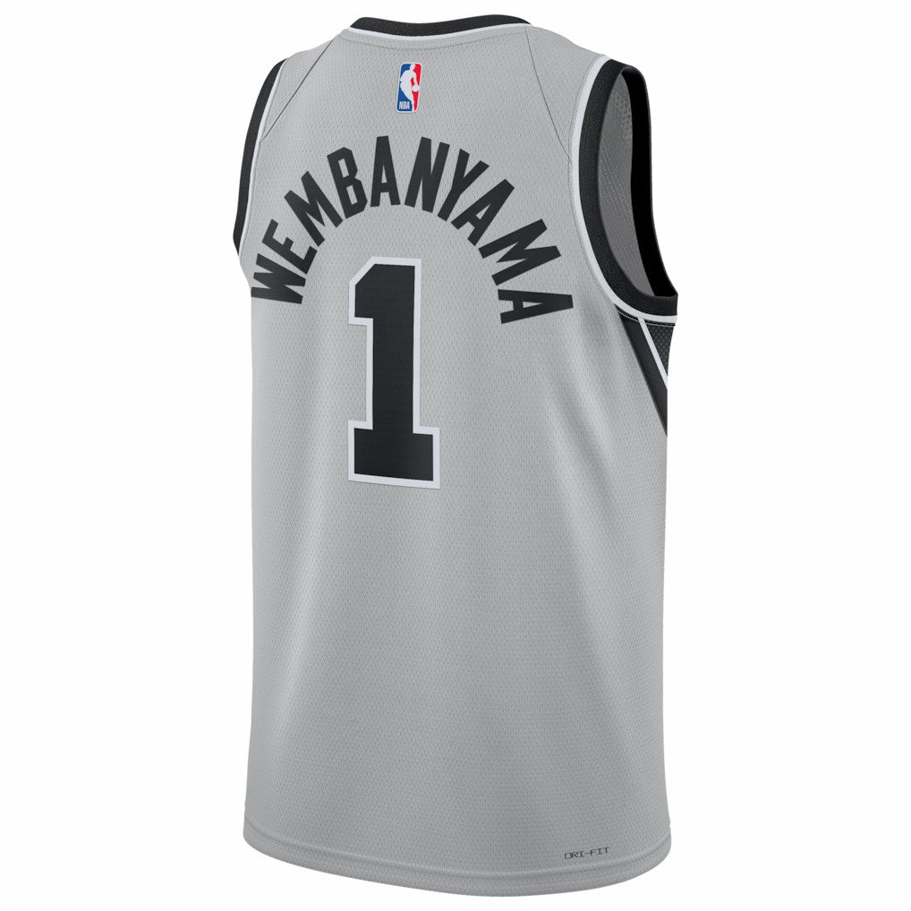 Victor Wembanyama San Antonio Spurs Jordan Brand Unisex Swingman Jersey Statement Edition Silver - NBA