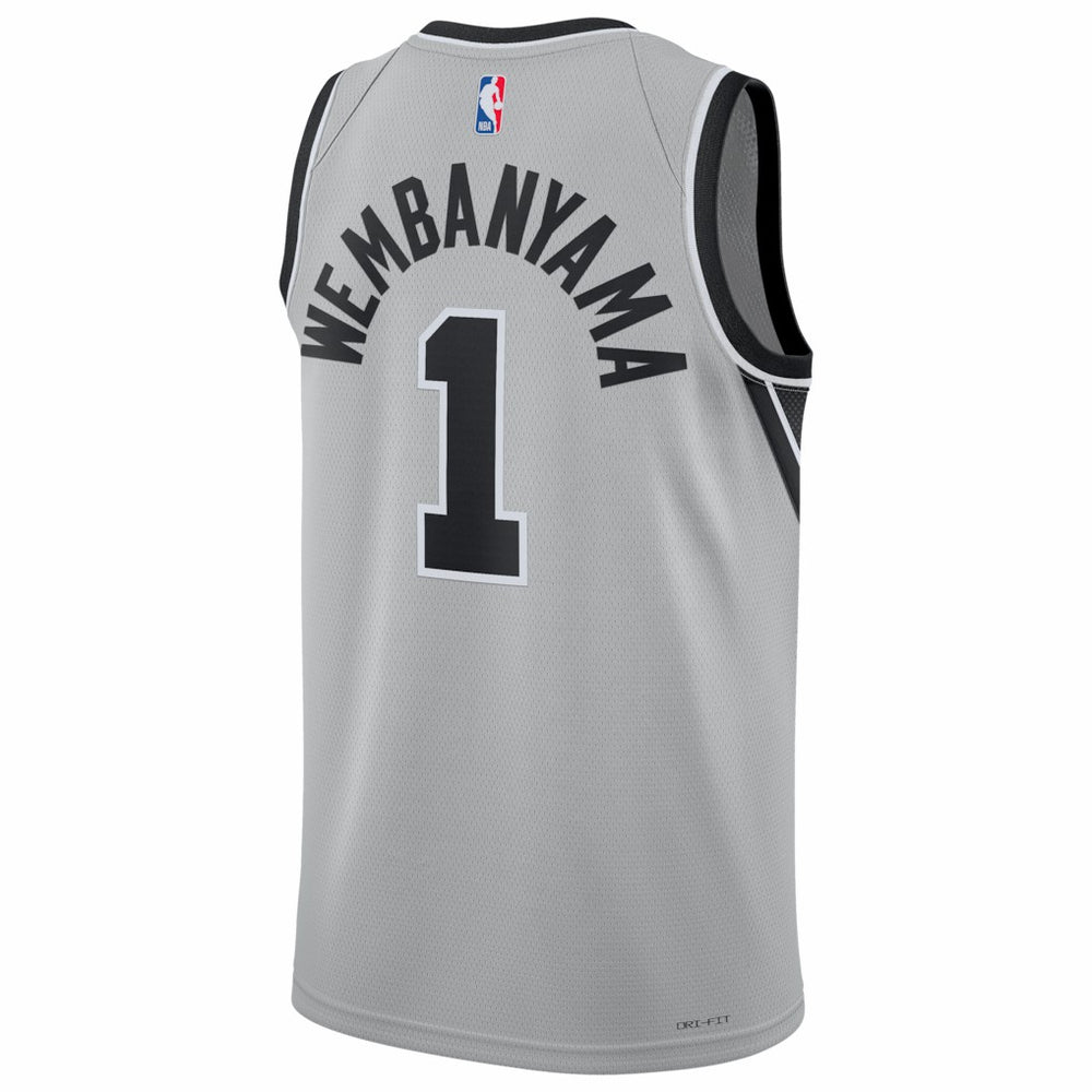 Victor Wembanyama San Antonio Spurs Jordan Brand Unisex Swingman Jersey Statement Edition Silver - NBA