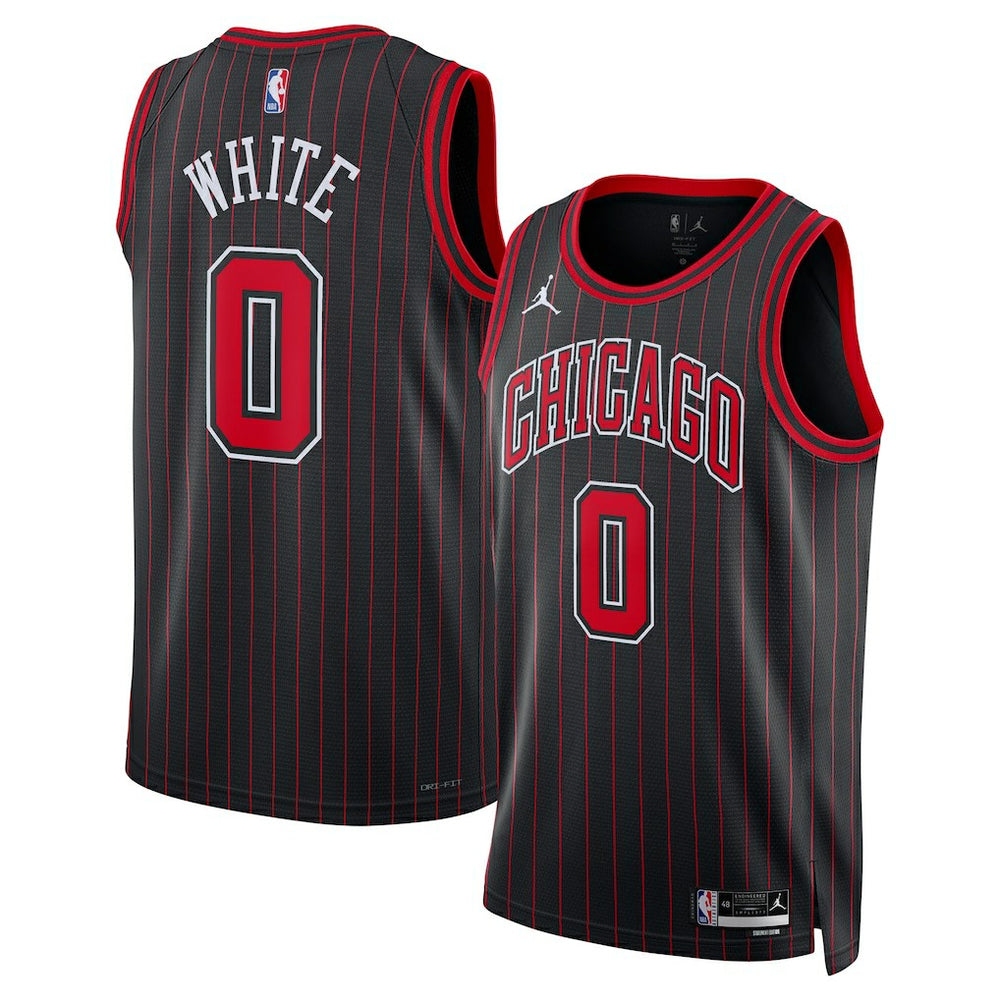 Coby White Chicago Bulls Jordan Brand Unisex Swingman Jersey Statement Editi- Black - NBA